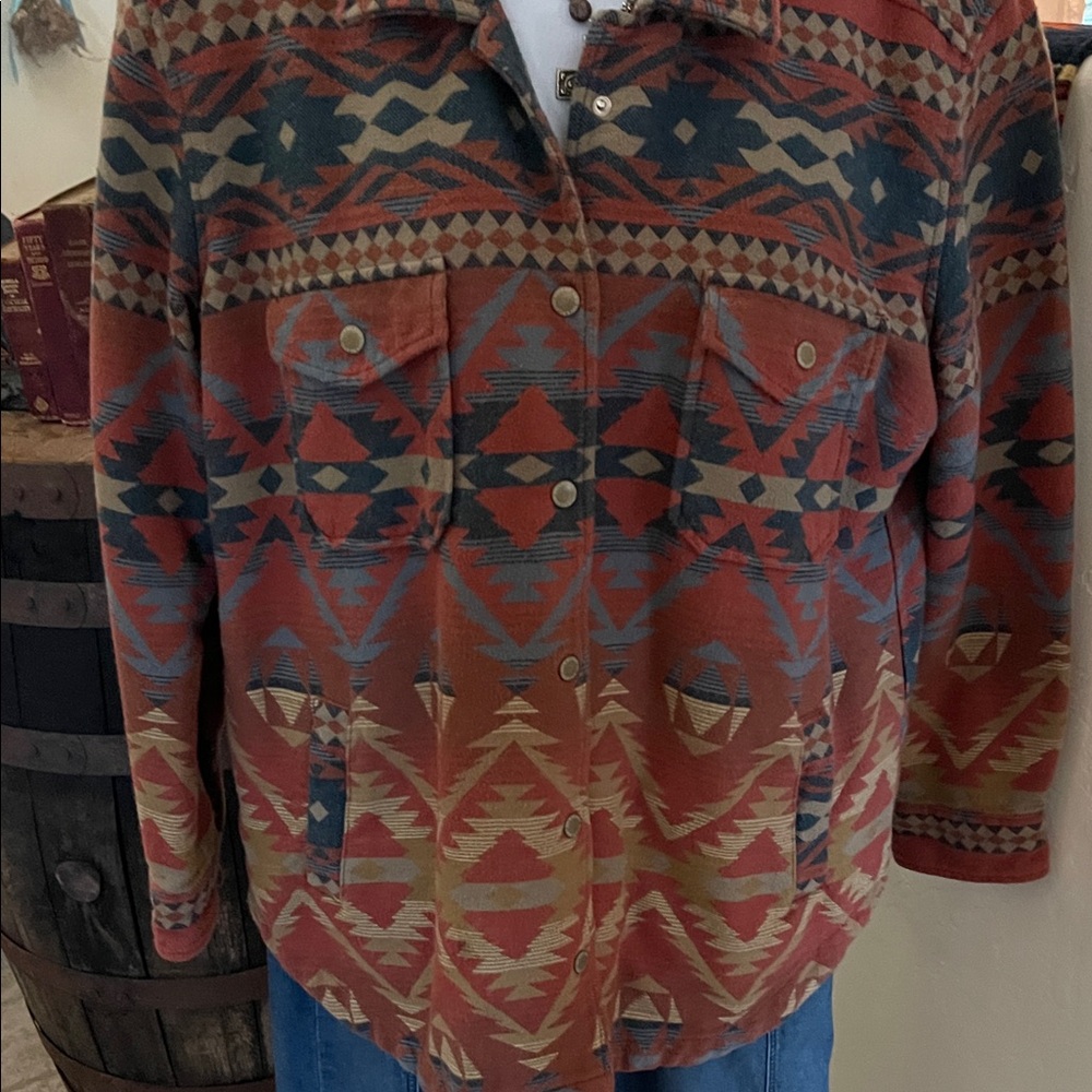 Women's Tribal Pattern Utility Jacket - image 6